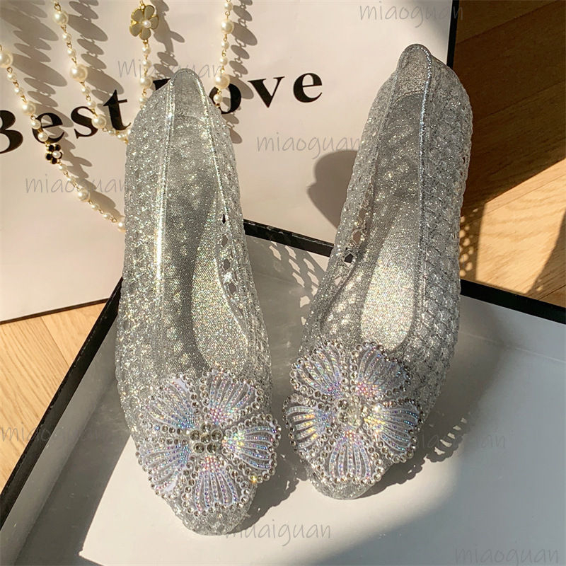 Jelly Sandal Women - Nuevas Sandalias de Cristal con Flores