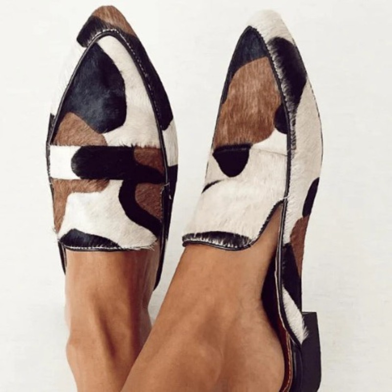 Women'S Shoes Large - Zapatos Casuales de Mujer con Punta