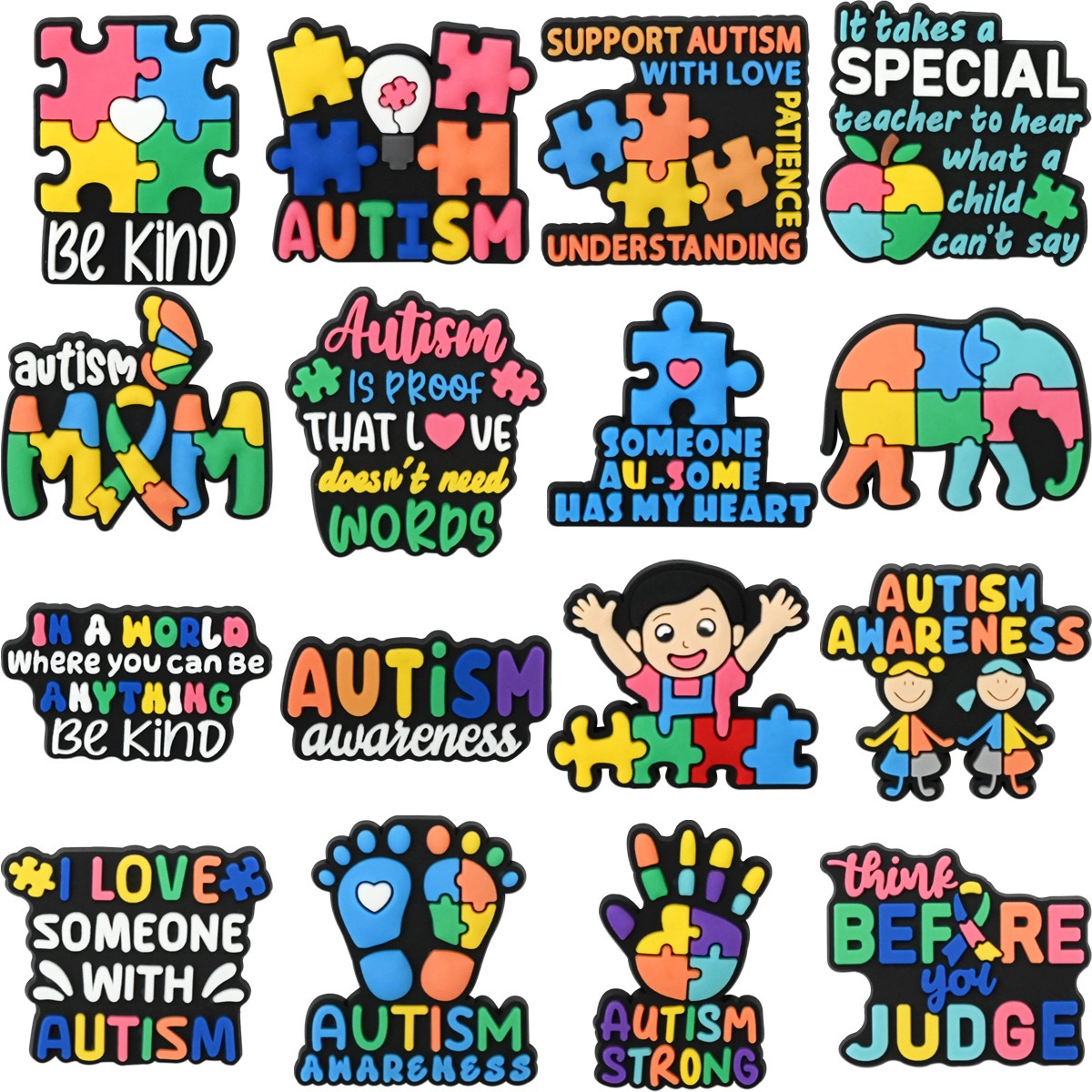 Women Shoes Kinds - 16-100 piezas Be Kind Autism Accesorios