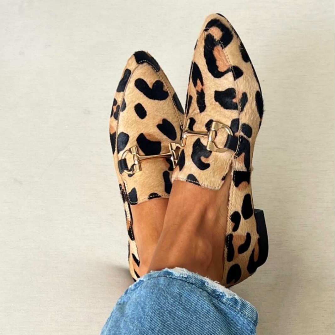 Leopard Print Heels - Zapatos de Mujer con Estampado de