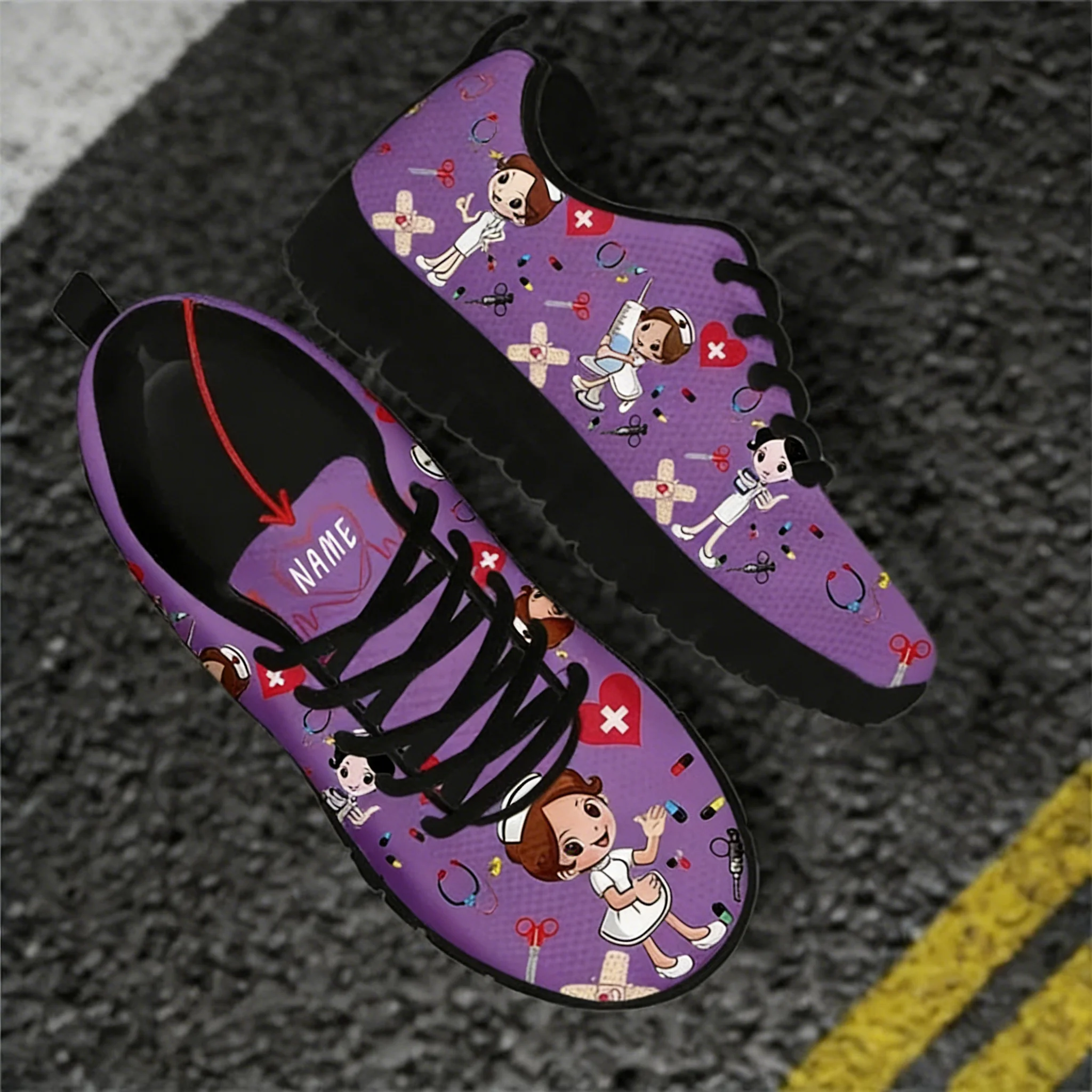 Women Shoes Name - Zapatos de enfermera con nombre personalizado,