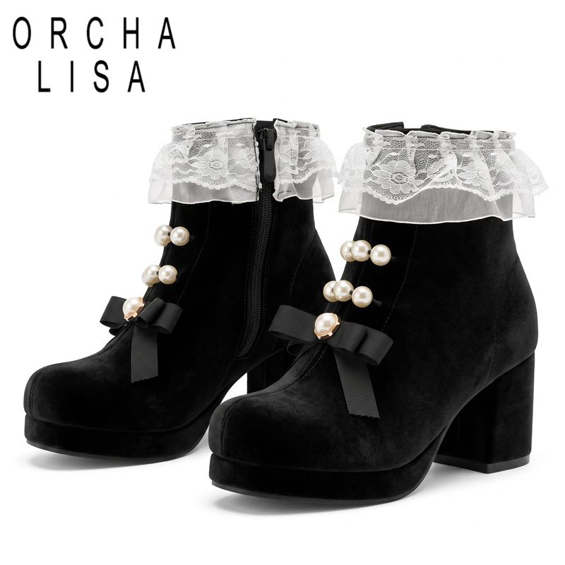 Wide Fit Heels - Botas de tobillo verdes ORCHA LISA
