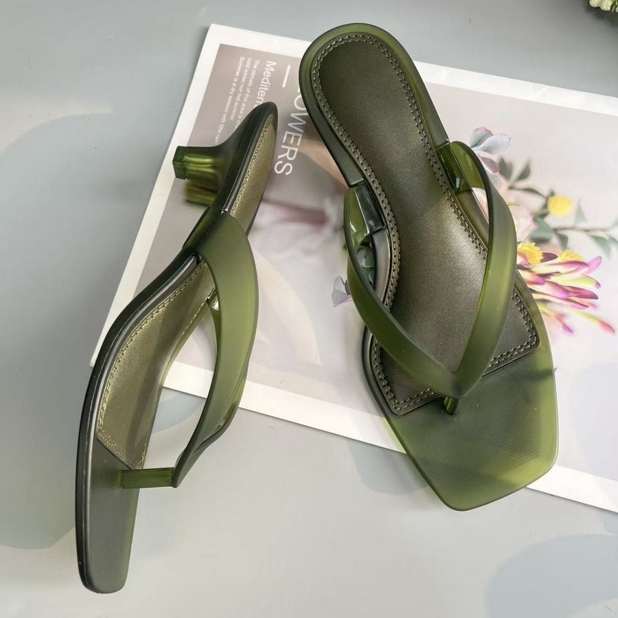 Jelly Sandal Women - Sandalias de PVC verde oliva de
