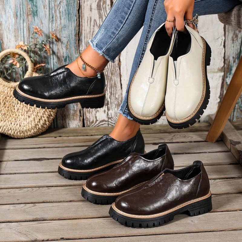Women'S Shoes In Fashion - Zapatos de Mujer Estilo Británico Retro,