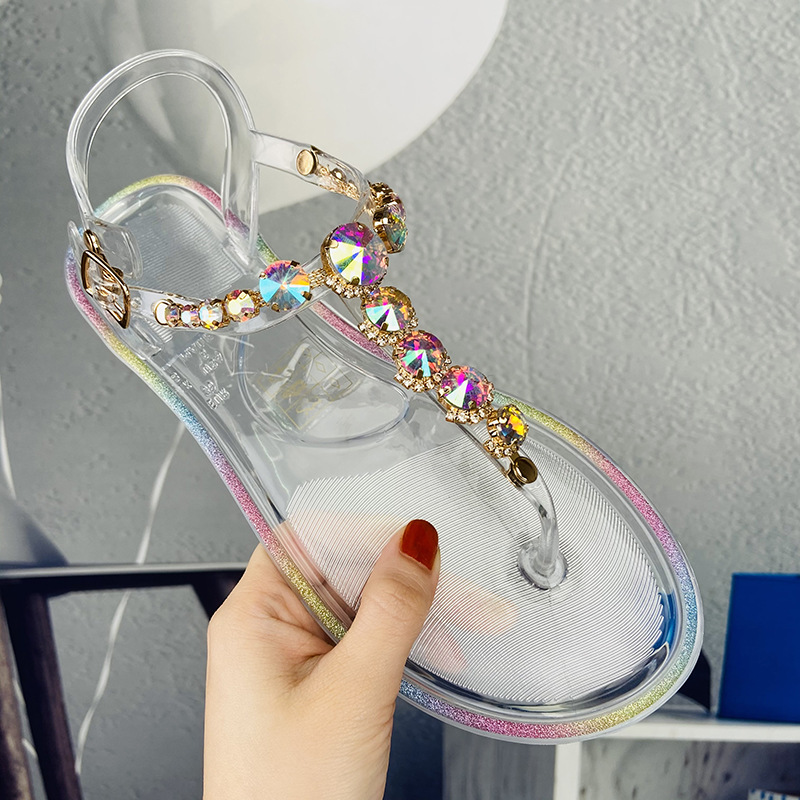 Jelly Sandal Women - Sandalias de Gelatina con Tiras para