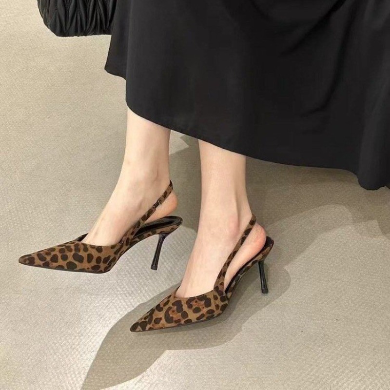Sandalias de tacón alto con es - Leopard Print Heels reseña y precio