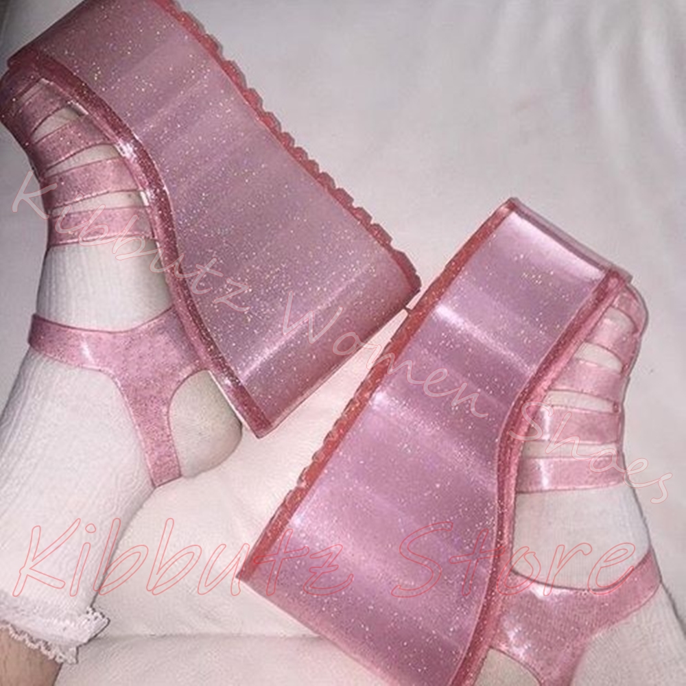 Sandalias de Plataforma con Pu - Jelly Sandal Women reseña y precio