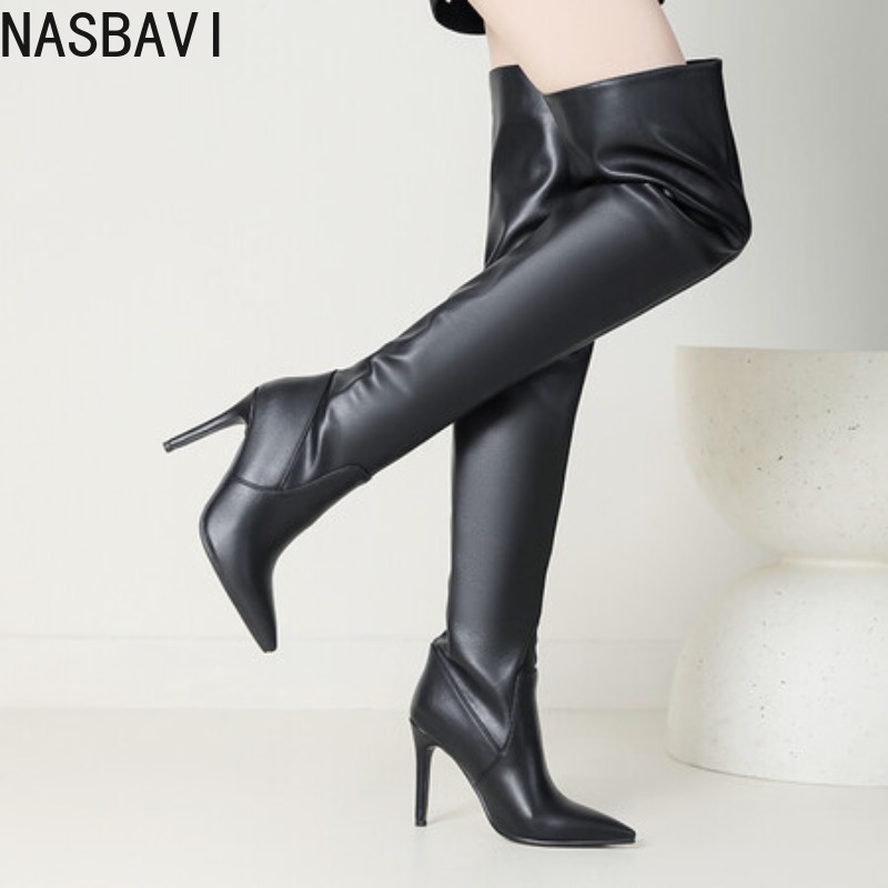 Botas de tacón alto NASBAVI ne - Wide Fit Heels reseña y precio