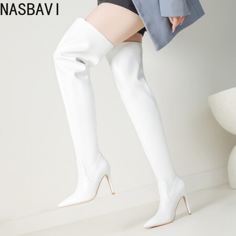 Botas de tacón alto NASBAVI ne - Wide Fit Heels reseña y precio