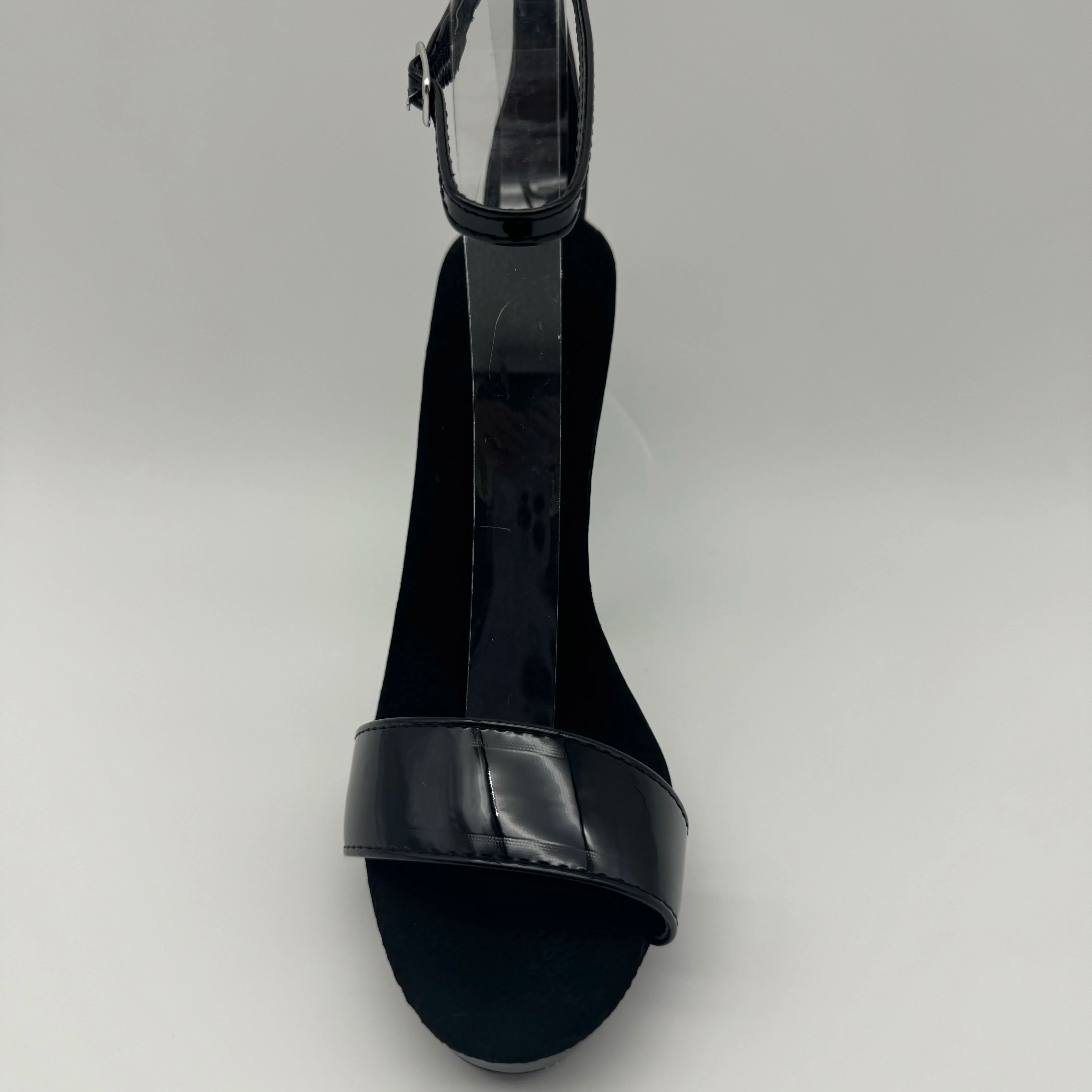 Tacones de aguja de charol neg - Wide Fit Heels reseña y precio