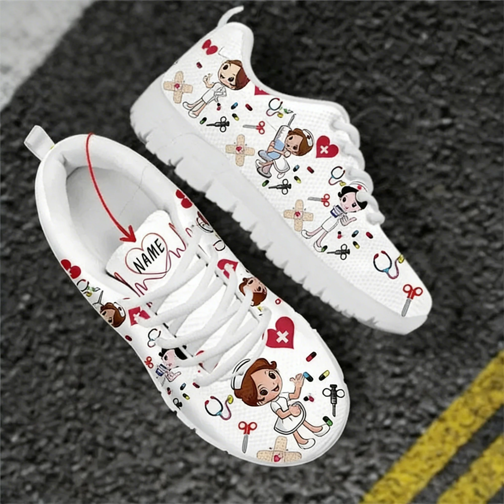 Zapatos de enfermera con nombr - Women Shoes Name reseña y precio