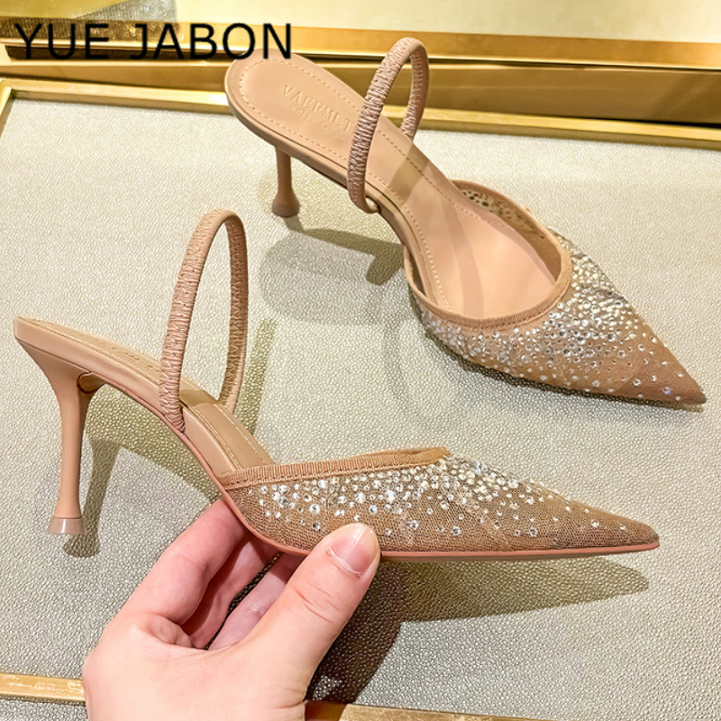 Sandalias de tacón alto con di - Women Shoes Ysl reseña y precio