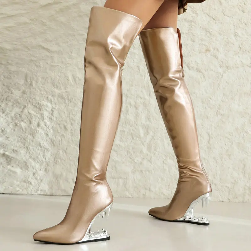 Botas largas hasta el muslo de - Women'S Shoes X Wide reseña y precio