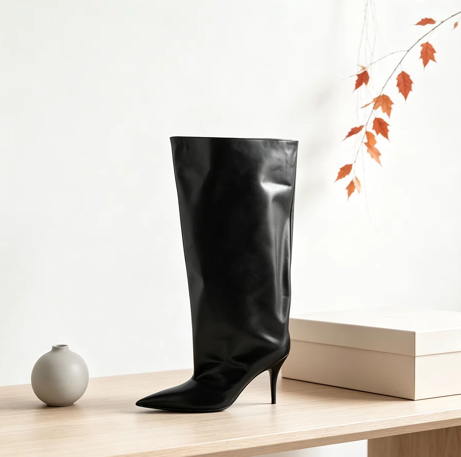 Botas altas hasta la rodilla c - Wide Fit Heels reseña y precio