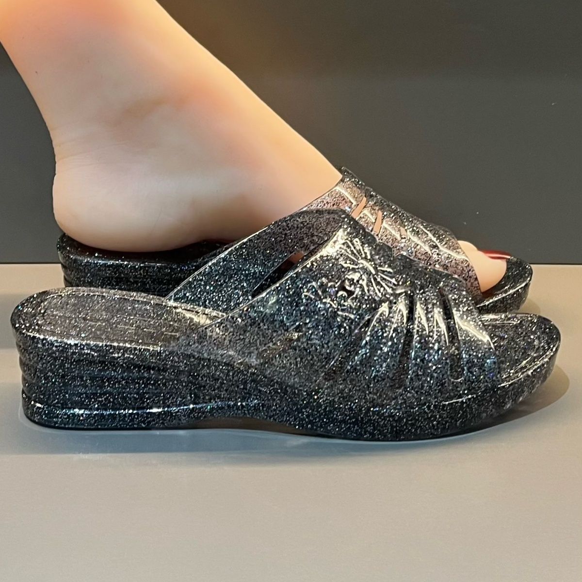 Sandalias de cuña de gelatina  - Jelly Sandal Women reseña y precio