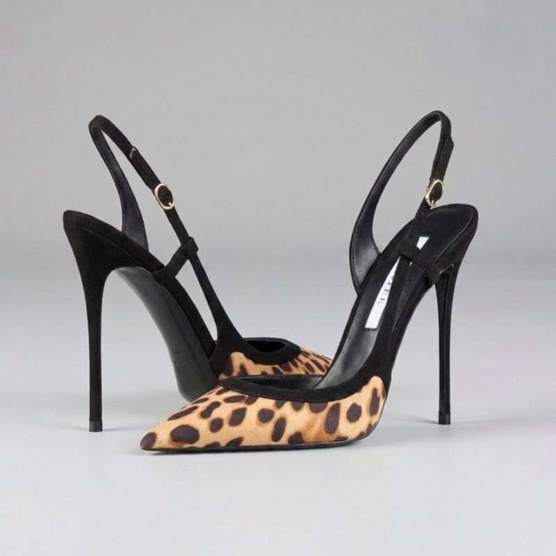 Yuejinlong # YJ26-802, Sandali - Leopard Print Heels reseña y precio