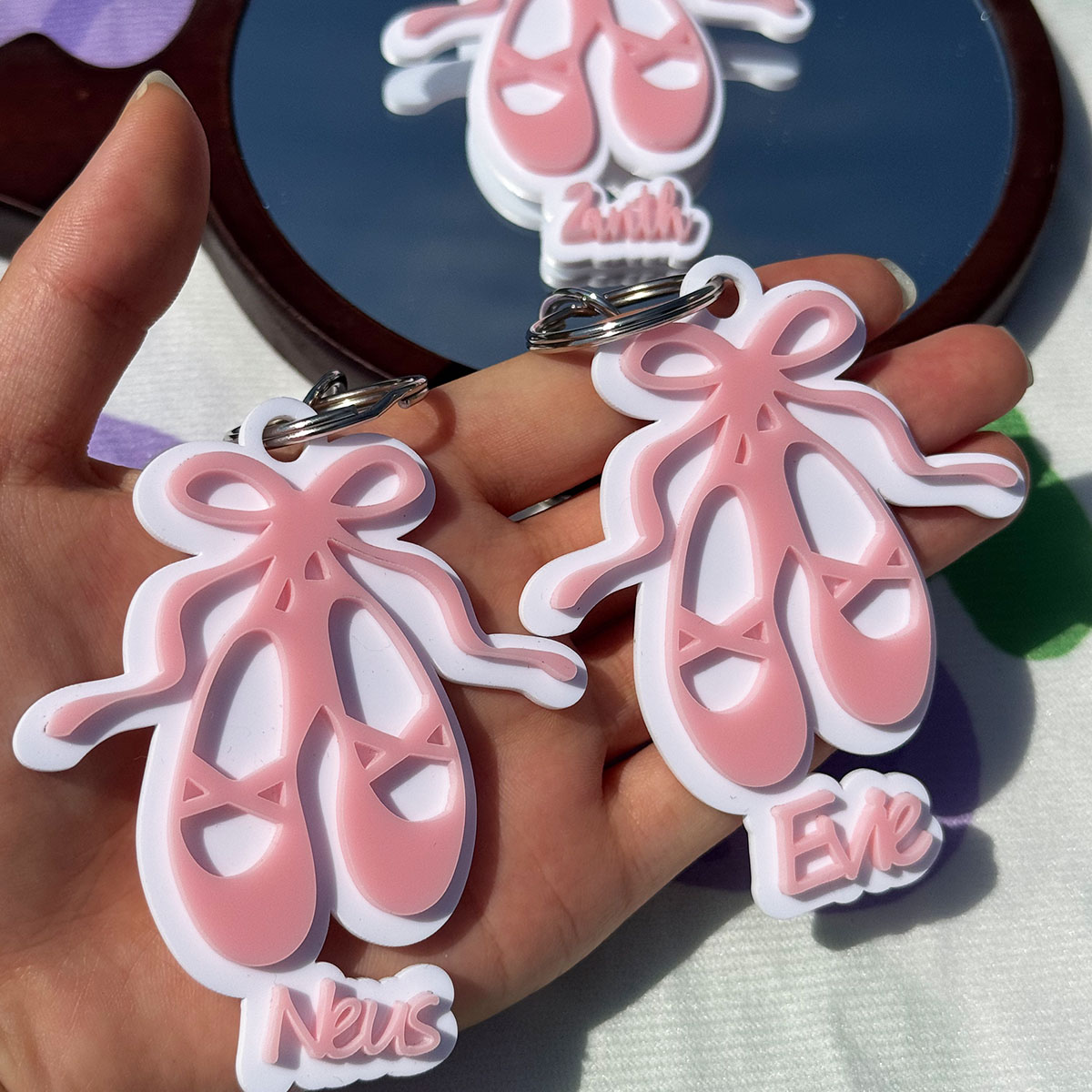 Llavero de acrílico personaliz - Women Shoes Name reseña y precio