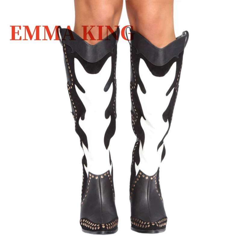 Botas de vaquero del oeste con - Wide Fit Heels reseña y precio